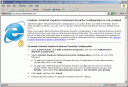 Internet Explorer: Warning
